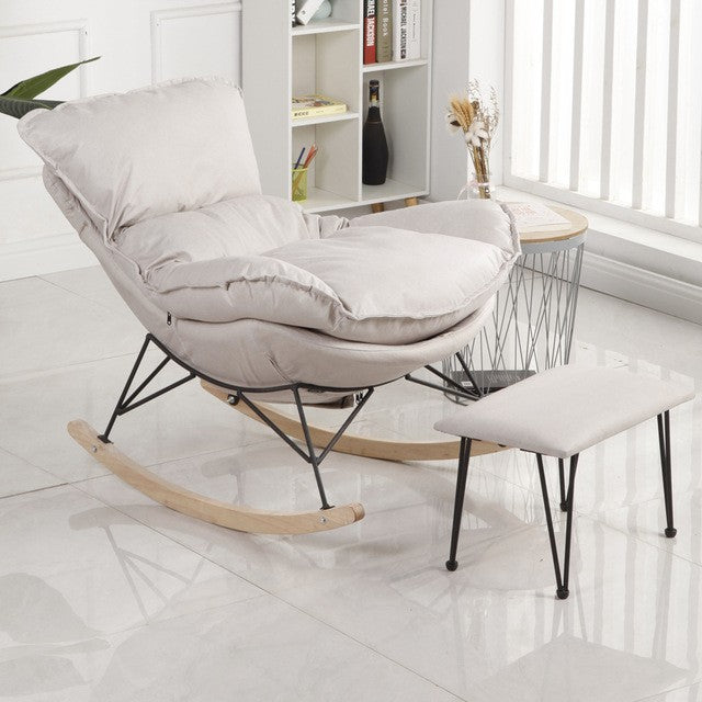 Northern Europe Internet celebrity Rocking chair Lazy man leisure time deck chair household Light luxury Rocking chair a living room siesta balcony Single person Sofa chair