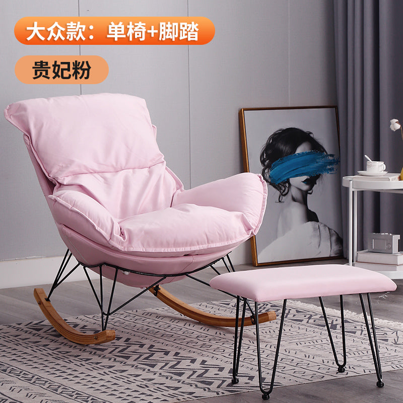 Northern Europe Internet celebrity Rocking chair Lazy man leisure time deck chair household adult Rocking chair a living room siesta balcony Single person Sofa chair