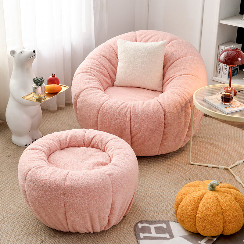 Modern simplicity Lazy sofa Internet celebrity Economic type a living room fabric art Pumpkin sofa balcony bedroom Single person Leisure chair