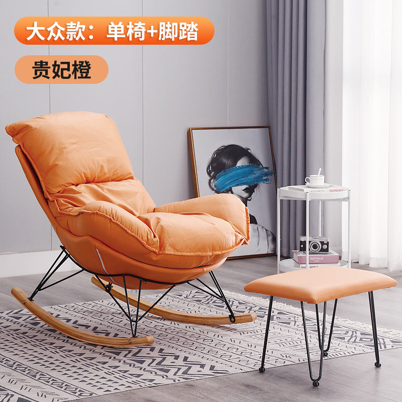 Northern Europe Internet celebrity Rocking chair Lazy man leisure time deck chair household adult Rocking chair a living room siesta balcony Single person Sofa chair