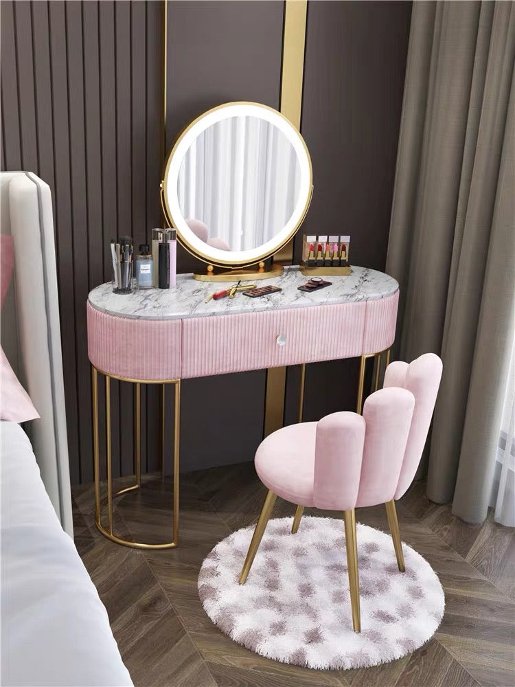 Nordic imitation Marble Dressing table dresser bedroom female Large-sized apartment Modern simplicity Internet celebrity Ins wind dresser