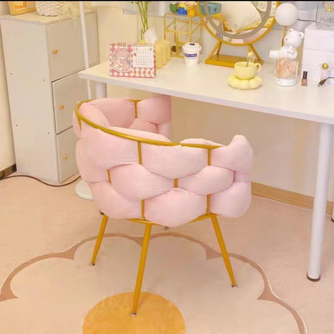 Make up chair household Simplicity dresser stool girl student bedroom Internet celebrity Ins wind Bubble chair Light luxury Nail chair