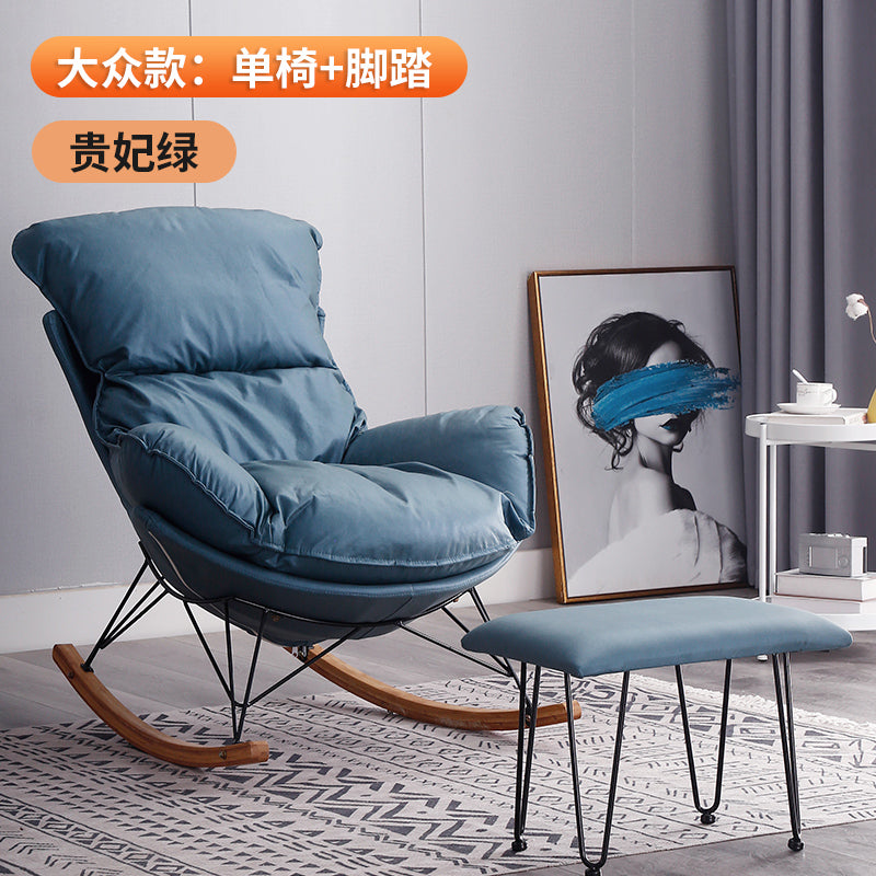 Northern Europe Internet celebrity Rocking chair Lazy man leisure time deck chair household adult Rocking chair a living room siesta balcony Single person Sofa chair