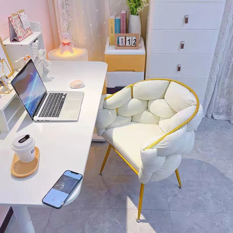 Make up chair household Simplicity dresser stool girl student bedroom Internet celebrity Ins wind Bubble chair Light luxury Nail chair