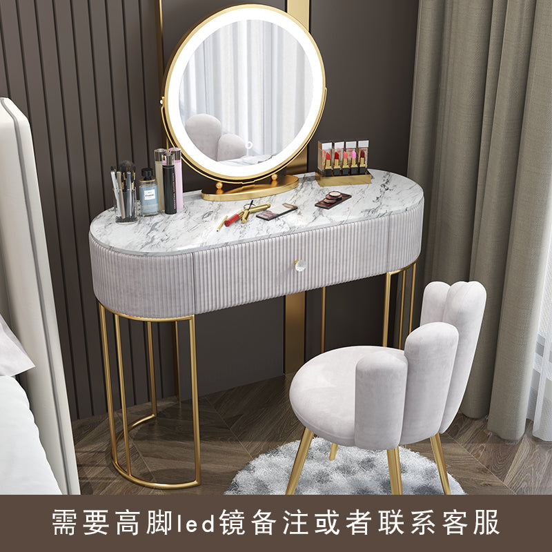 Nordic imitation Marble Dressing table dresser bedroom female Large-sized apartment Modern simplicity Internet celebrity Ins wind dresser