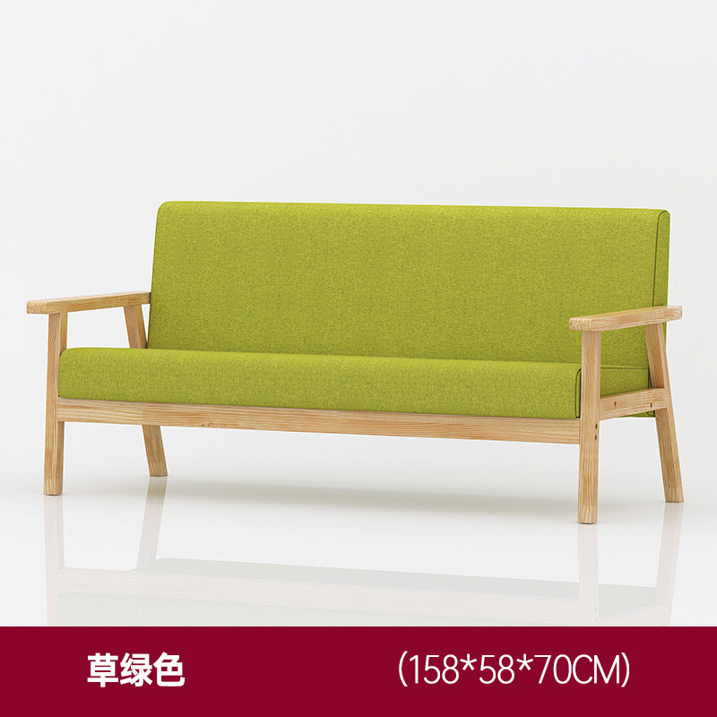 Yida Sofa living room small apartment simple sofa solid wood modern minimalist bedroom small sofa new Chinese sofa