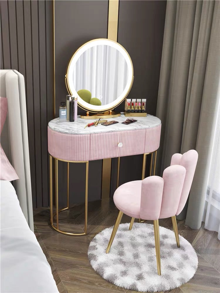 Nordic imitation Marble Dressing table dresser bedroom female Large-sized apartment Modern simplicity Internet celebrity Ins wind dresser