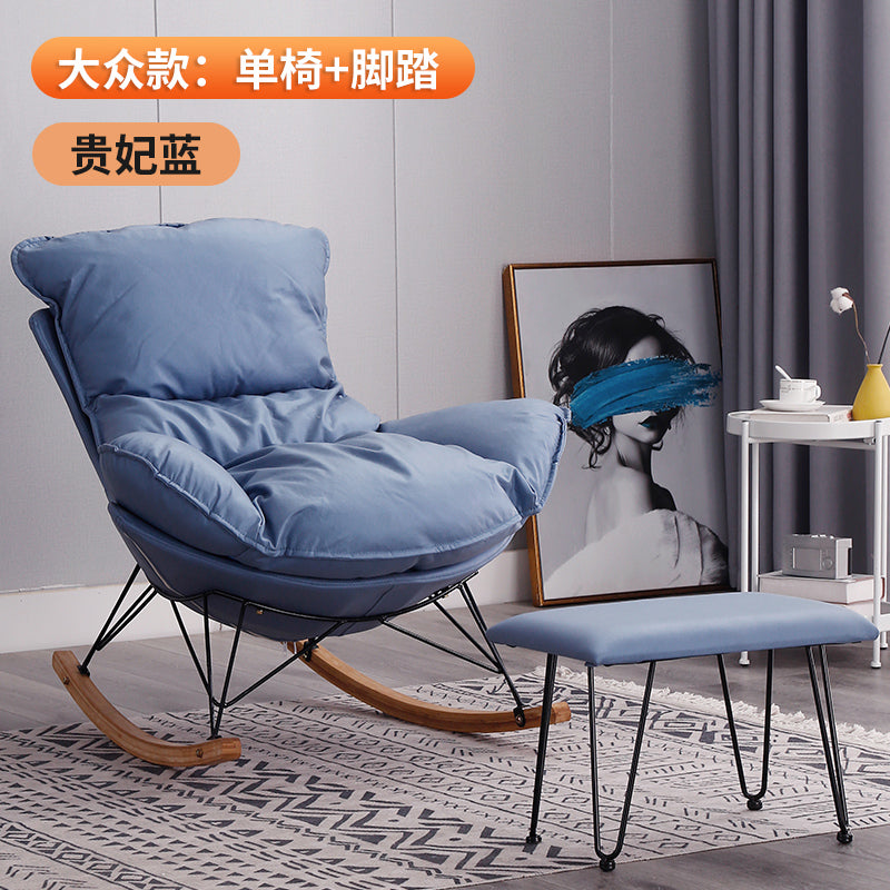 Northern Europe Internet celebrity Rocking chair Lazy man leisure time deck chair household adult Rocking chair a living room siesta balcony Single person Sofa chair