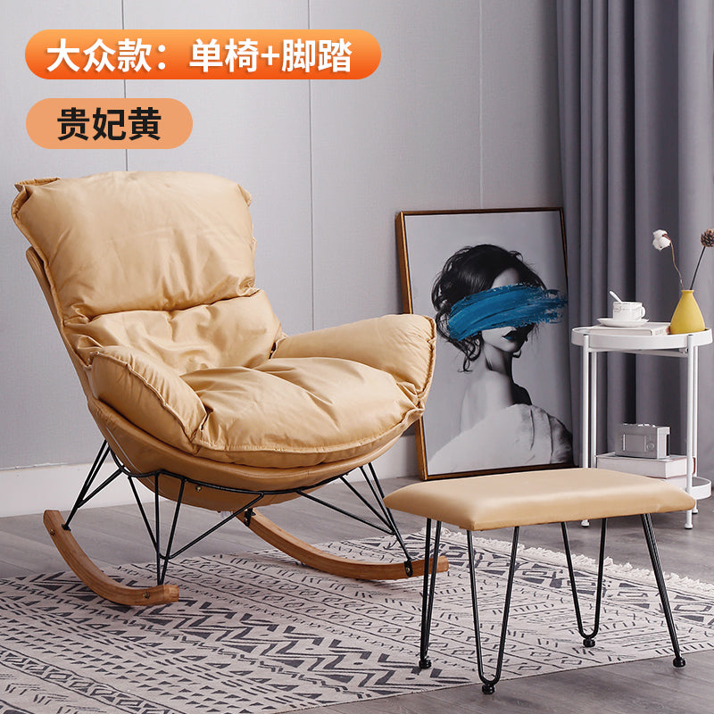 Northern Europe Internet celebrity Rocking chair Lazy man leisure time deck chair household adult Rocking chair a living room siesta balcony Single person Sofa chair