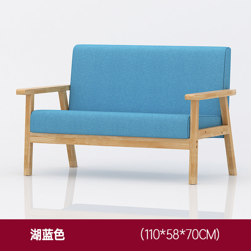 Yida Sofa living room small apartment simple sofa solid wood modern minimalist bedroom small sofa new Chinese sofa