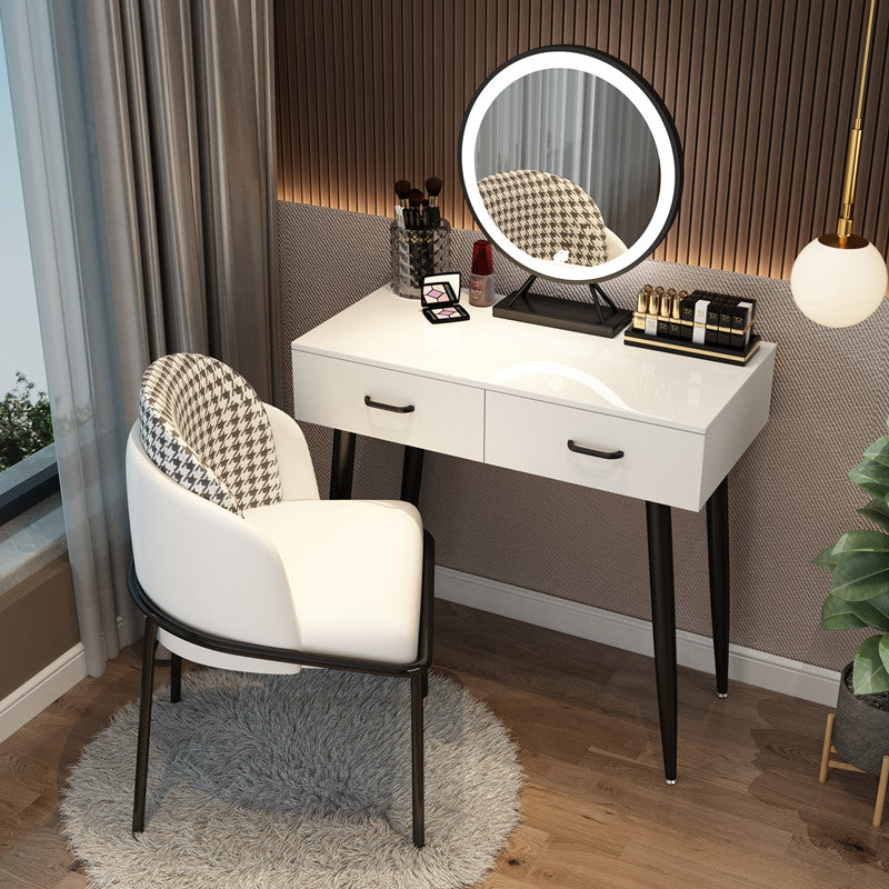 Northern Europe dresser bedroom Internet celebrity Ins wind Modern simplicity Large-sized apartment Dressing table female small-scale dresser With lamp