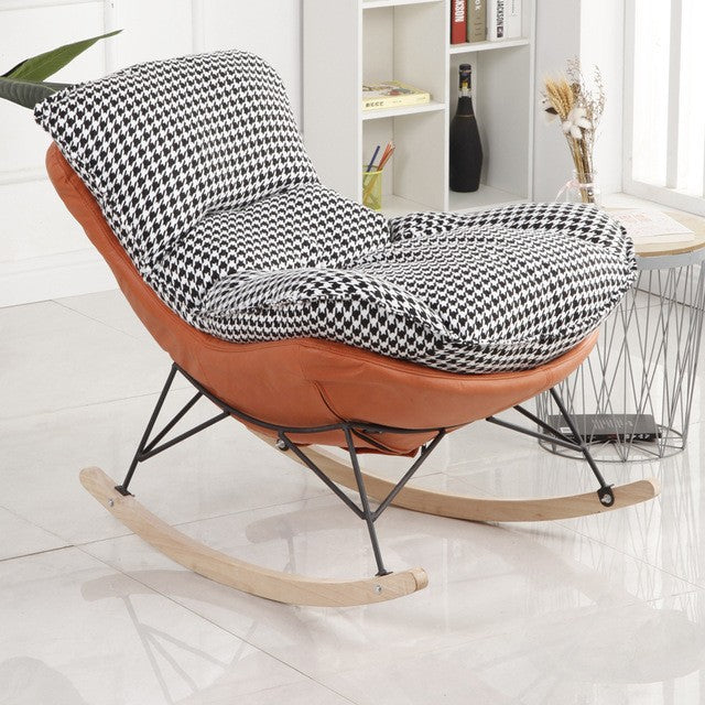 Northern Europe Internet celebrity Rocking chair Lazy man leisure time deck chair household Light luxury Rocking chair a living room siesta balcony Single person Sofa chair