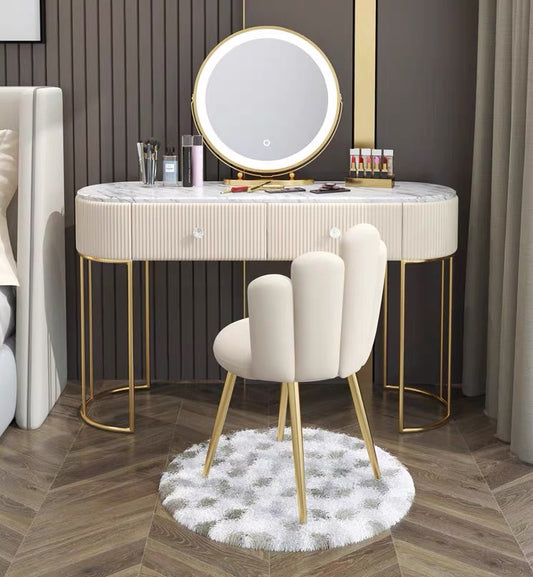 Nordic imitation Marble Dressing table dresser bedroom female Large-sized apartment Modern simplicity Internet celebrity Ins wind dresser