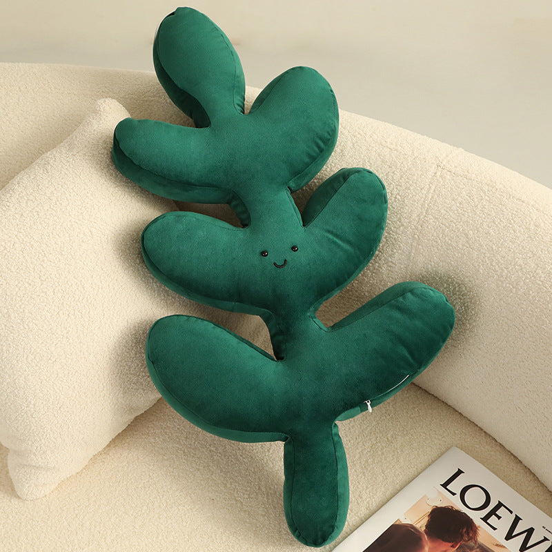 New ins wind green plant pillow desert new branch leaves rhizome pillow special-shaped pillow cushion wholesale cross-border