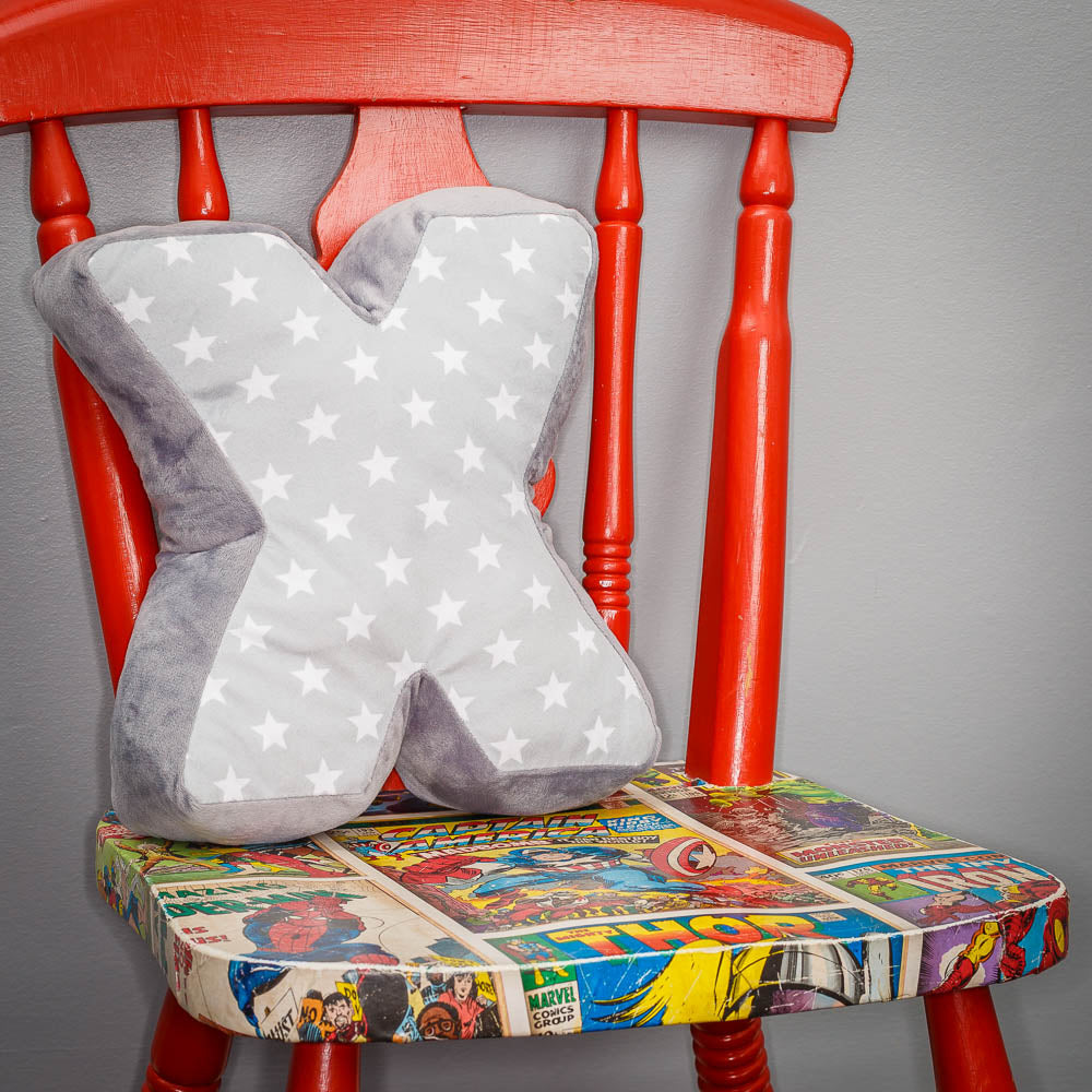 Alphabet Letter Cushion X - Home and Living Décor