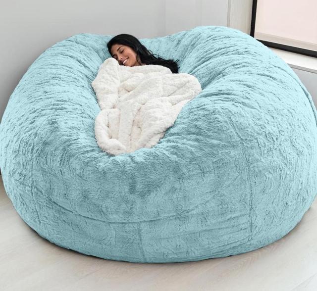 Oversized Large Comfy Bean Bag Sleeping Chair Cover