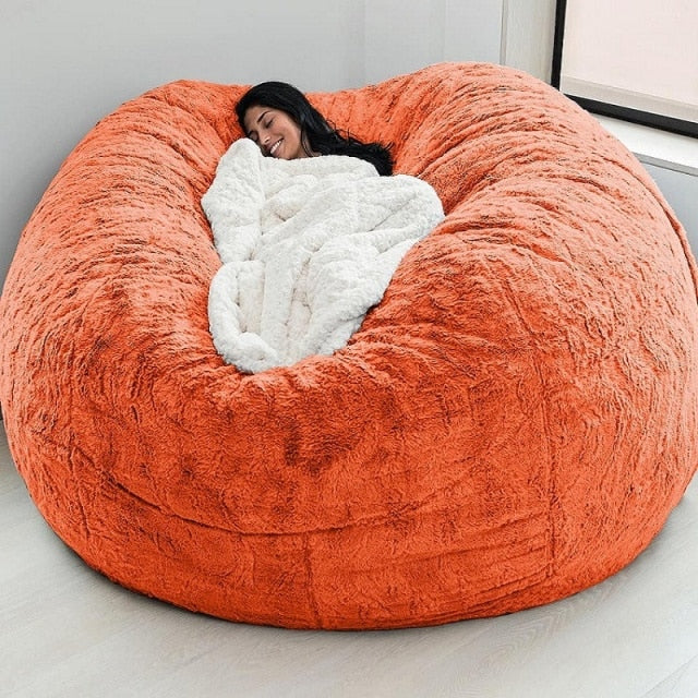 Oversized Large Comfy Bean Bag Sleeping Chair Cover